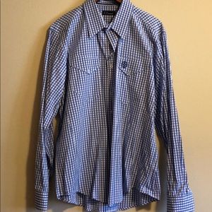 7 Diamonds Checked button up